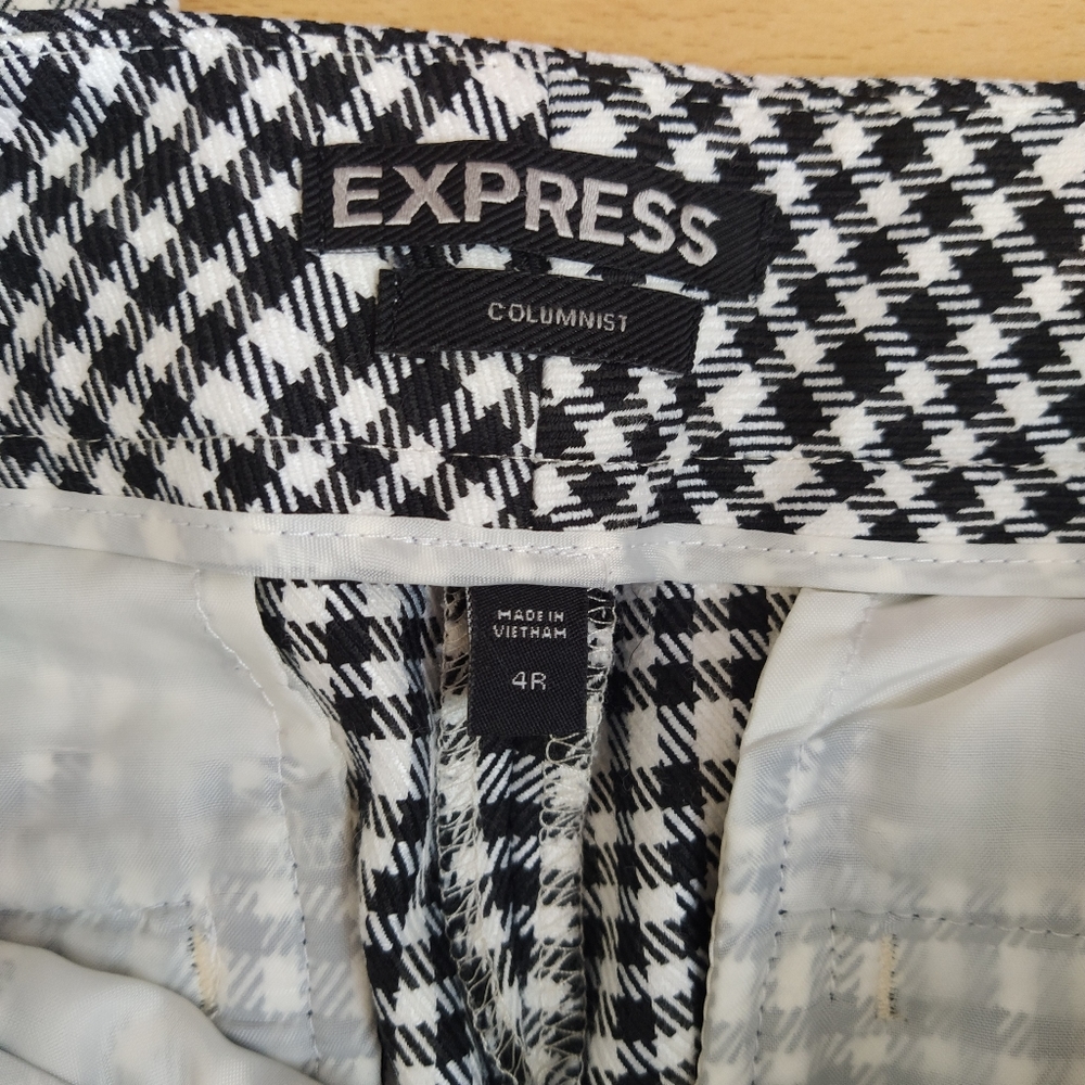 Express Columnist houndstooth work pants - Picture 3 of 3